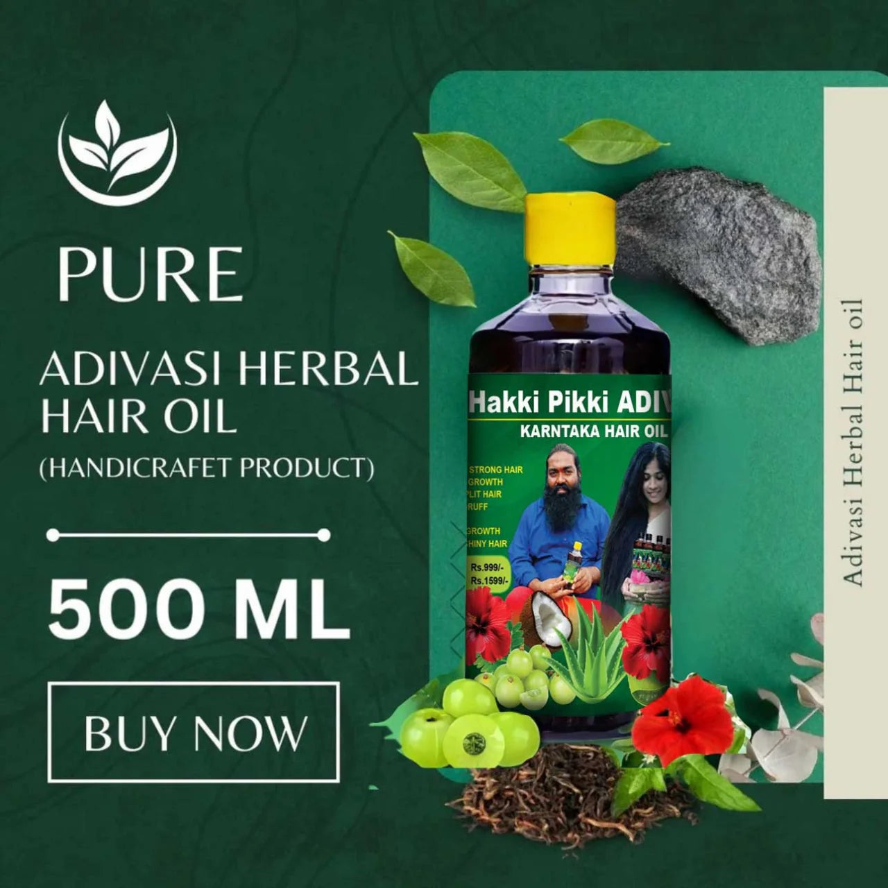 Hakki Pikki Adivasi Neelamabari Herbal Hair Oil