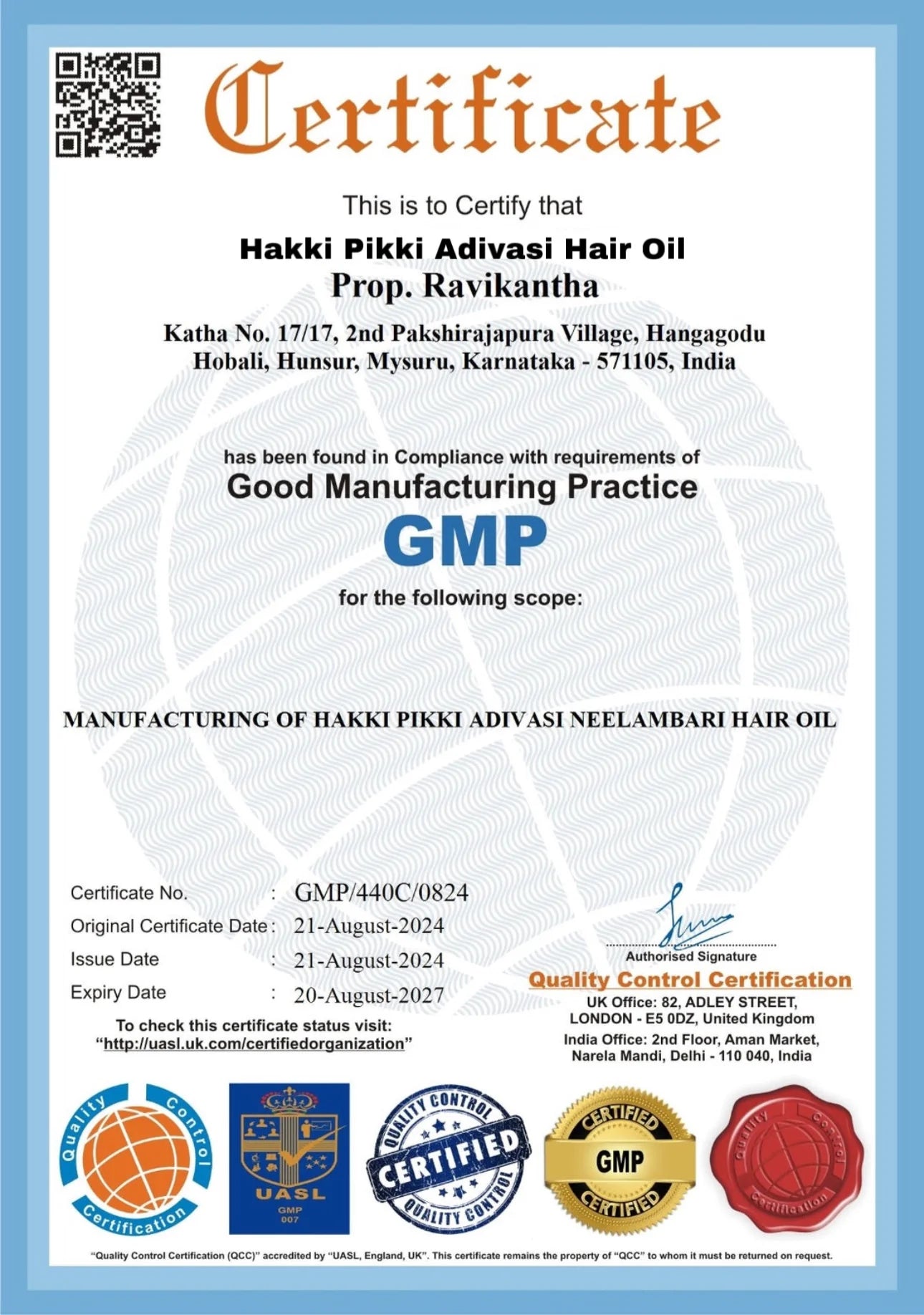 Hakki Pikki Adivasi Neelamabari Herbal Hair Oil